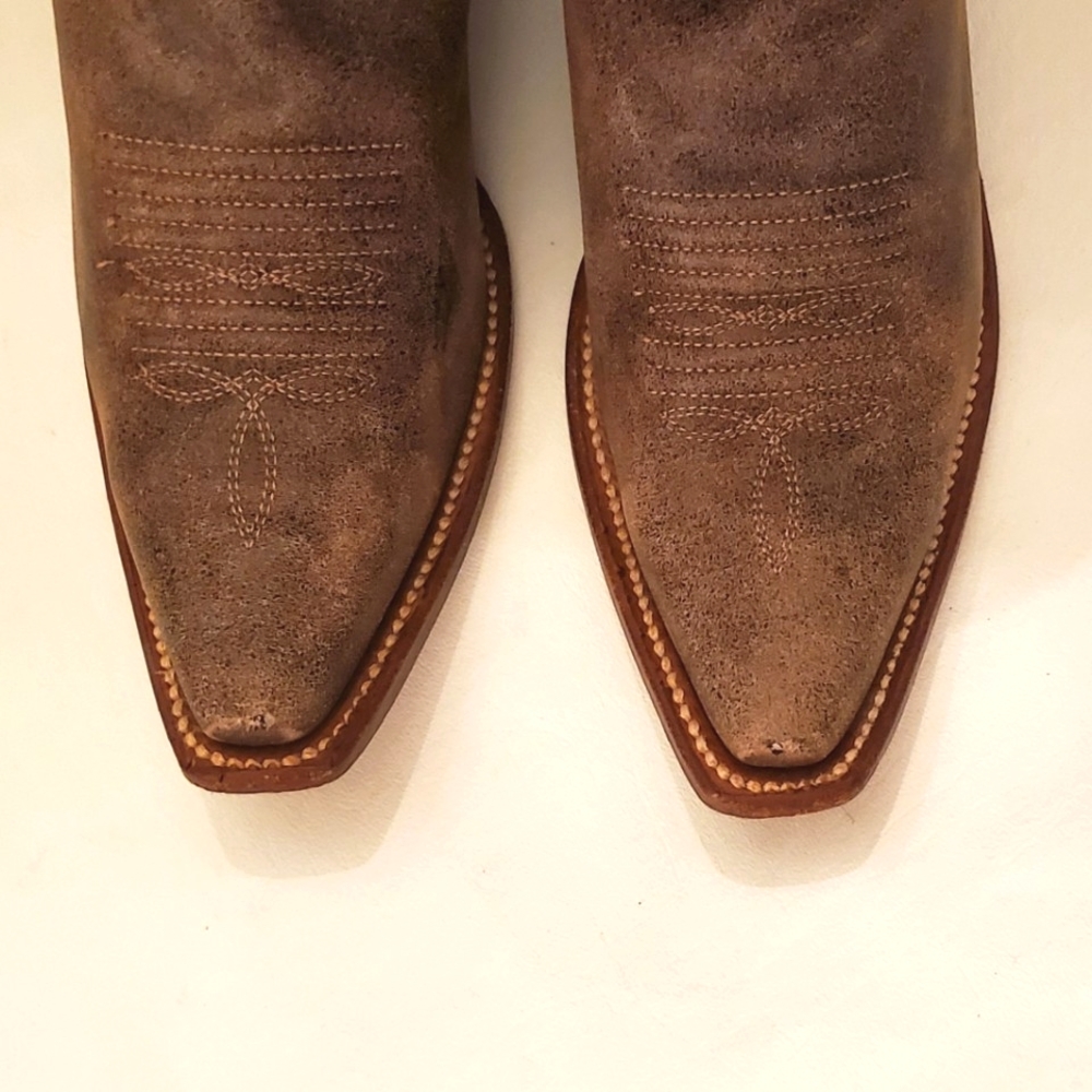 CORRAL Distressed Naham Stitched Leather Snip toe boots 7.5. - Picture 8 of 16